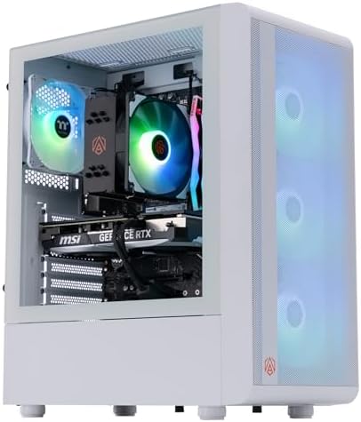 ABS Stratos Aqua Gaming PC – Windows 11- Intel i7 14700F – GeForce RTX 4070 Super – DLSS 3 – AI-Powered Performance – 32GB DDR5 6000MHz – 1TB M.2 NVMe SSD – SA14700F4070S-2