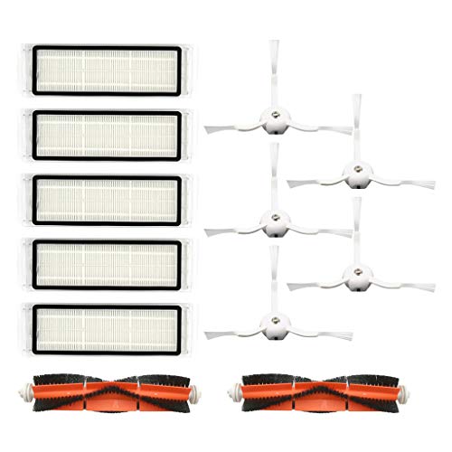 Iusun Side Brush&Filters&Bristle Brush Replacement Parts Spare Kits For Xiaomi 1S/Roborock T65 S6