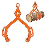 GarveeLife Log Lifting Tongs 36 Inch 4 Claw, Log Grapple Logging Tongs with 4 Serrated...