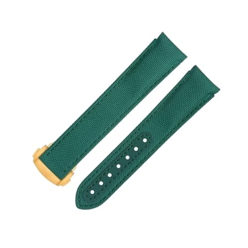 Correa de nailon de 20mm gris con terminal curvado ideal para el uso diario en tu reloj