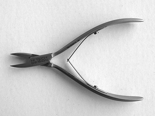 HiTech Design Eckenzange Nagelzange Griffige Präzision für die Fußpflege, Zange 13cm