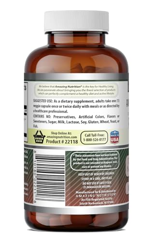 Image of Amazing Formulas Pine Bark Extract 100 Mg | Vegetarian Capsules Supplement | Non-GMO | Gluten-Free | Non-GMO | Gluten-Free | 1 Pack | 60 Count