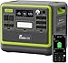 FOSSiBOT F2400 Generatore Elettrico Solare Portatile 2400W, 2048Wh LiFePO4 Batteria di Soccorso con 3 Uscite AC 2400W (4800W Pic), Gruppo Elettrogeno Solare per Campeggio Car