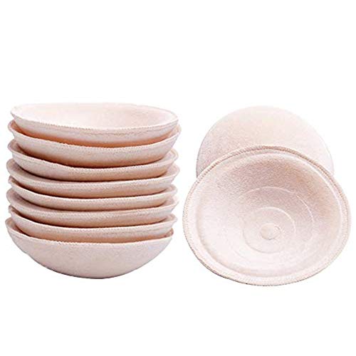 Hothuimin Lot de 8 patins d'allaitement en coton bio lavables et réutilisables Doux et imperméables Cover
