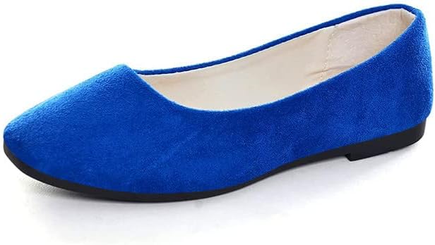 Padgene Women's Casual Ballet Flats, Ladies Ballerina Flats Girls Fashionable Ballet Pumps Dolly Shoes Womens Stylish Comfy Office Driving Flat Shoes Slip On Loafers