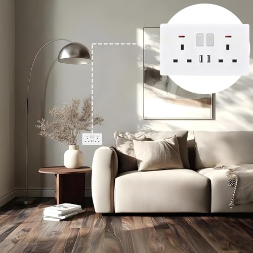 Regleta con 2 tomas de corriente y doble USB para cargar tus dispositivos cómodamente 2