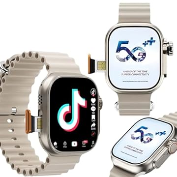 Smartwatch Relógio Inteligente 5G Ultra 3 AI, 16GB, com Pulseiras de 49mm, Tela AMOLED, CHIP, Câmera, NFC, ChatGPT, GPS, Masculino, Multifuncional, Resistente à Água, Moderno (Prata)