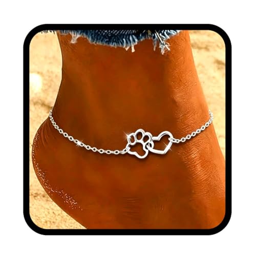 Image of Yalice 925 Sterling Silver Ankle Bracelets for Women Dainty 14K Gold Plated Anklets Set Shiny Waterproof Ankle Chain Cross Beach Foot Jewelry Gifts