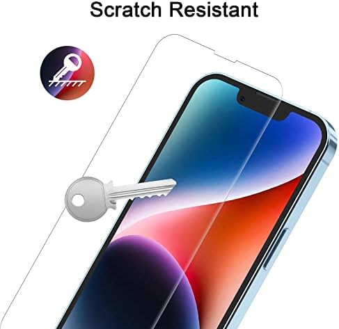 Amazon Brand - Eono Screen Protector for iPhone 14 Plus and iPhone 13 Pro Max 6.7-Inch, 0.26 mm 9H Tempered Glass Screen Protector, Anti-Shatter Film with Easy Installation Tool, 3-Pack
