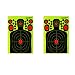 25 Pack - 12" X 18" Triple Threat Target - Instant Bright Blast Reactive Silhouette Shooting Target