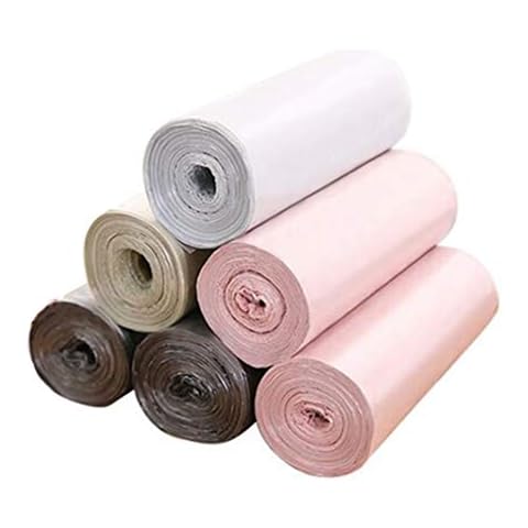 SWIHELP Trash Bags, 6 Rolls/120 Counts Small Garbage Bags for Office, Kitchen,Bedroom Waste Bin,Colorful Portable Strong Rubbish Bags,Wastebasket Bags Cover