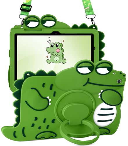 SurgeCraft for Samsung Galaxy Tab A8 10.5 Case - Cute Girls Boys Cover Kawaii Girly Women Pretty with Strap & Handle Stand Soft Silicone for Samsung A8 Tablet Cases SM-X200/X205/X207