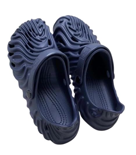Image of Unisex Slip-On Wave Design Pattern Clogs