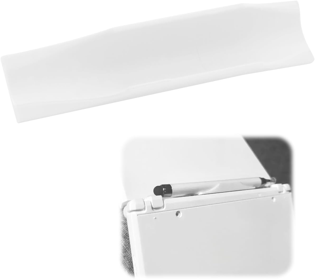 Stylus Pen Holder Stand Compatible with Anbernic RG DS, PLA Material, Portable Pen Slot for Handheld Game Console (White)