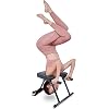 Brrnoo Yoga hoofdstand kruk, inklapbare inversiestoel multifunctionele fitness yoga hoofdstand stoel inversiebanken voor thuis fitness hoofdstandtraine