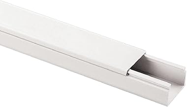 Mini Cable Duct 30 x 30 mm, Length 2 m, White, Wall Mounted Electrical System, Outside Wall Ducts, Electrical Cable Ducts, Wall Grommets, Wire Covers, Technopolymer