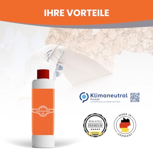 Tapetenablöser Bekateq 1l mit lösemittelfreier Formel und hoher Lösekraft