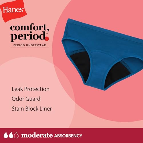 Hanes Girls' Cotton Tagless Brief Panties, 9-Pack3