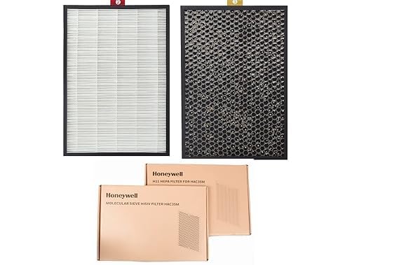 Original Hepa + Molecular HiSive Carbon Filter set Compatible for Honeywell AirTouch HAC35M models - HAC35M1101G (Champagne Gold), HAC35M1101W...