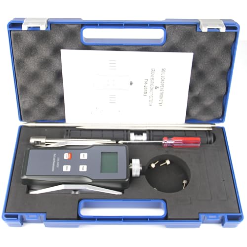 Digital Soil Penetrometer FM-204DJ Soil Compaction Tester Meter Gauge Ground Bearing Capacity...