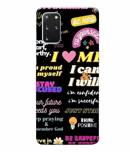 Image of Printed Hard Back Case Cover & Compatible for Samsung Galaxy S20 Plus | Motivation Energy Quotes (Multicolor) - D1201
