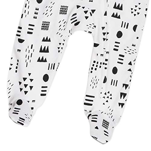 Image of HonestBaby Baby 2-Pack Organic Cotton Footed Pajama Sleep & Play
