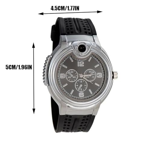 Encendedor recargable de reloj 2 en 1 color negro miniatura 6