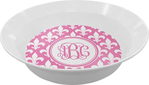 Personalized Fleur De Lis Melamine Bowl - 12 oz