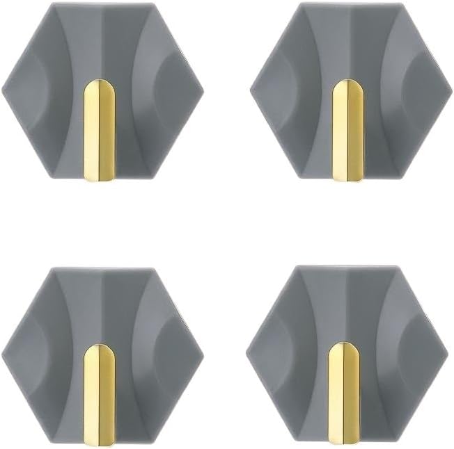 Ganchos colgantes Gancho adhesivo de estilo lujoso para llaves, Colgador De Pared para El Hogar, Cocina, Pequeño, Sin Perforación, 4 Unidades Por