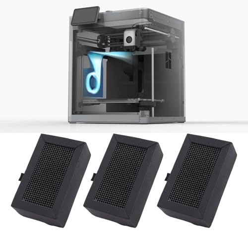 5Pcs 3D Printer Activated Carbon Air Filter Purifiers, 3D Printer Purifier Filter, 3D Printer Air Filter, for Bambu Lab P1P P1S X1 P1