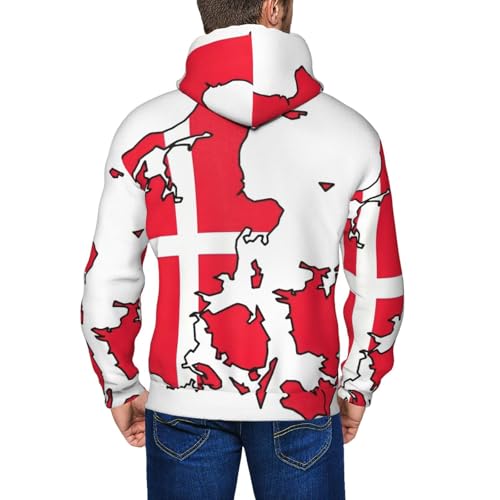 Sweat à fermeture éclair ajustable homme drapeau danois chaud - 7
