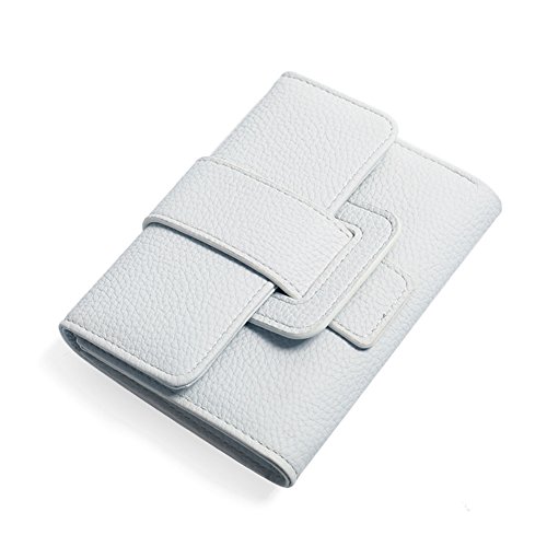 Portefeuille carte-C haut de gamme en format court et finitions boucles pinces