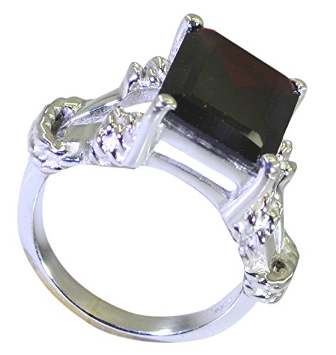 Bague argent et grenat véritable, le cadeau d'anniversaire idéal - 5