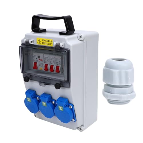 Marhynchus Scatola Portatile Industriale Scatola di Distribuzione Portatile Scatola di Alimentazione Esterna con un Interruttore di Tipo per il Workshop in Cantiere di Costruzione