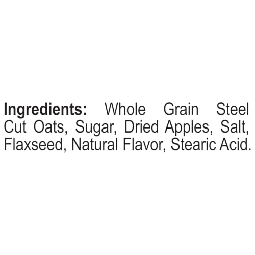 Image of Better Oats Steel Cut Oatmeal, Apple & Cinnamon, 12.3 oz Box, 6 Pack | Instant Breakfast With Flax Seeds, Good Source Of ALA Omega-3 And a Good Source of Fiber, Individual Packets