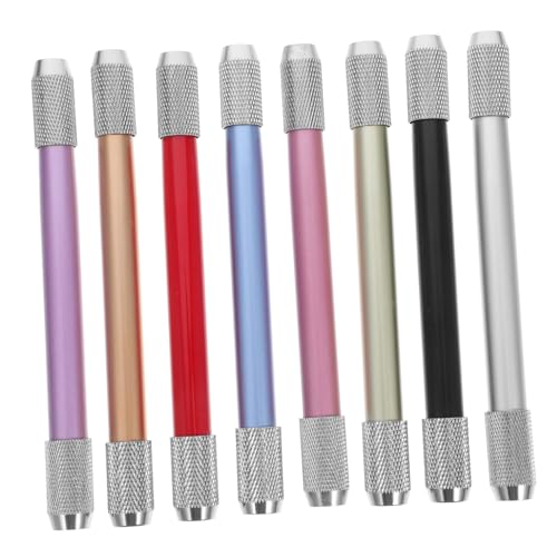 jojofuny 8 Piezas extensor de lápiz para artistas Portaminas de doble punta extensor de lápiz para lápices de caja de lápices de organizador de lápices de Metal