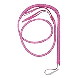 Mayting Kunstleder Stier Peitsche, Katze Frau Kostüm Peitsche Western Cowboy Peitsche, Performance Halloween Cosplay für Indiana (Pink)