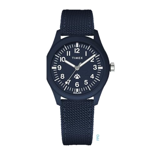 Timex �����Y Expedition North Traprock 43mm �r���v - �����Ճu���b�N�P�[�X, �u���[/�u���[/�\�[���[�B, ���{��