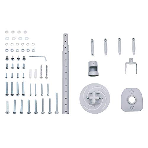 Dynavista Full Motion Universal Ceiling Projector Mount Bracket With Adjustable Extendable Arms Rotating Swivel Tilt Mount For Home And Office Projector (Extendable-Silver) #TOP5