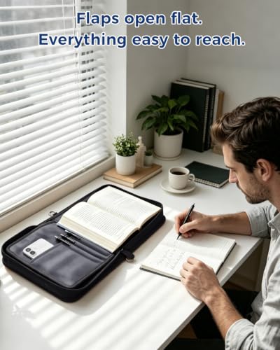 WANDF Leather Bible Bag with Strap