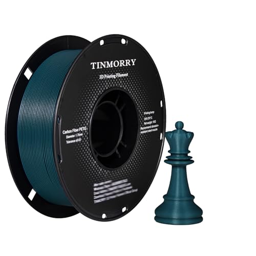 TINMORRY Carbon Fiber PETG Filament 1.75, PETG CF 3D Printer Filament, Compatible with Most FDM 3D Printers, 1 KG 1 Spoo