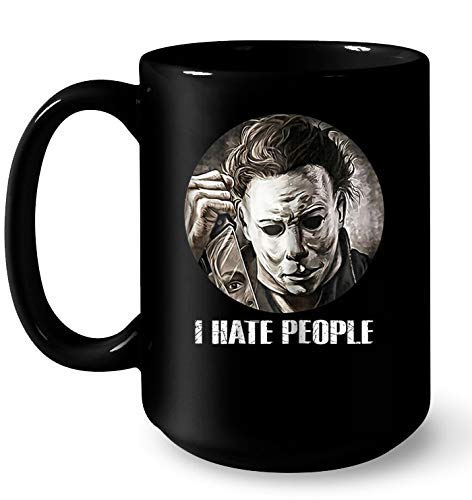 NA Taza Michael myers Halloween Odio a la Gente