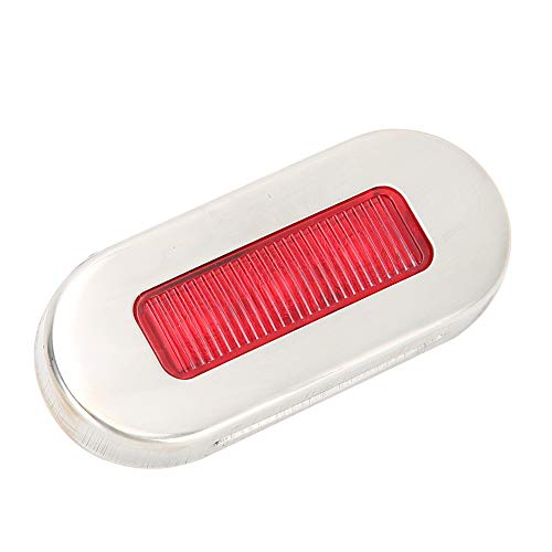 Signal lumineux, lampe à LED de yacht facile à utiliser, finition fine en acier inoxydable pour les navires(red)