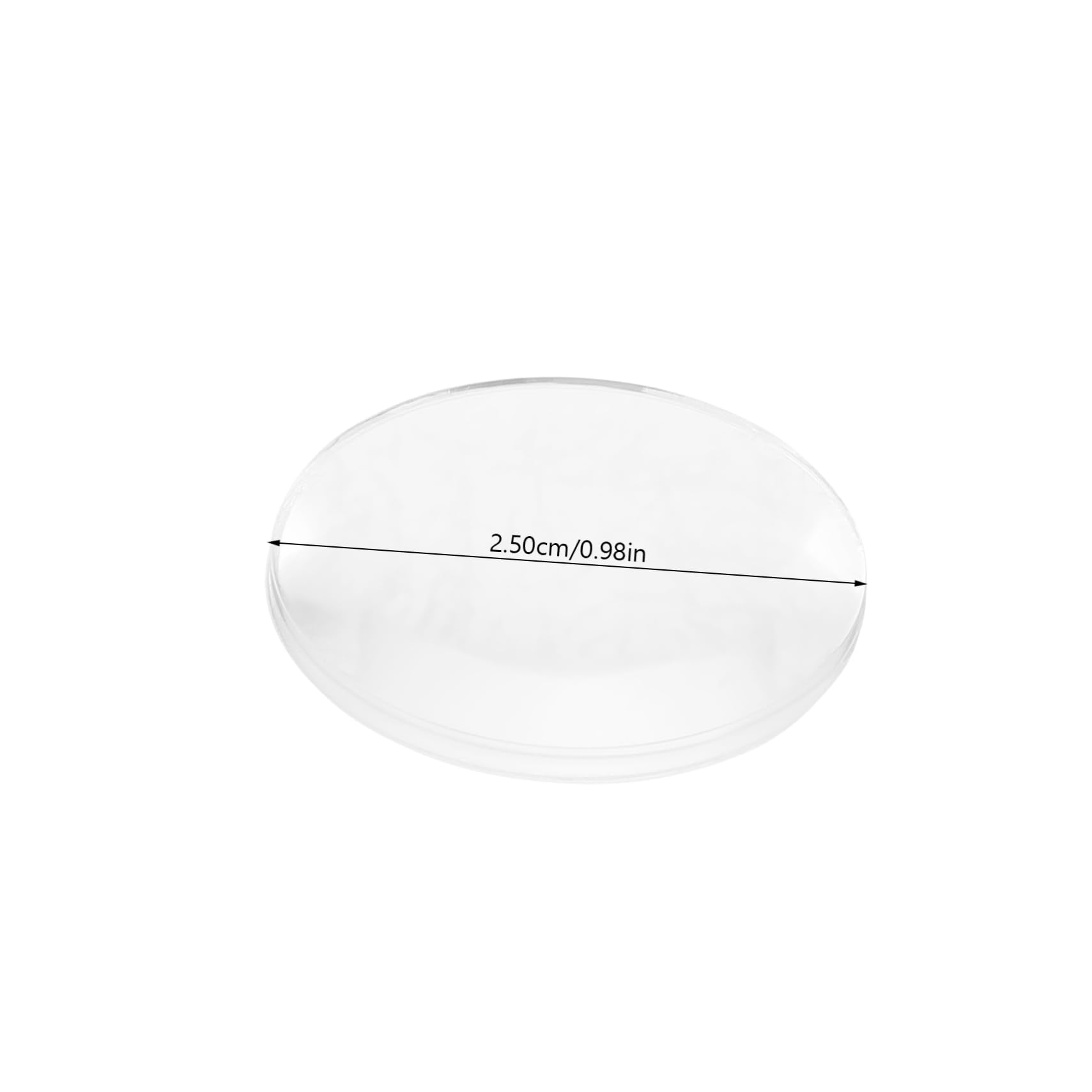 VILLFUL 60pcs Biconvex Lens Physics Optical Lens Middle School Optical Lens Clear Optical Lens Optical Lens for Teaching Lenses Telescope Experiment Learning Transparent Acrylic