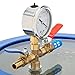 Vacuum Chamber, 3 Gallon Tempered Glass Lid Stainless Steel Vacuum Chamber, Single Stage Vacuum Pump and Chamber Kit Perfect for Stabilizing Wood and Silicone Degassing