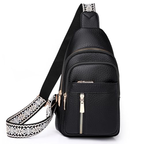 Sac de poitrine en cuir végétalien pour femme Nexum, petit sac banane de voyage