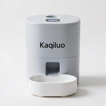 Kaqiluo Pet Automatic Feeder, Multifunctional Automatic 4L Feeder for Dogs and Cats, Adjustable for Multiple Periods of Time