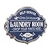 Creative Co-Op Vintage Metal Laundry Room Decorative Wall Sign, Distressed Blue
