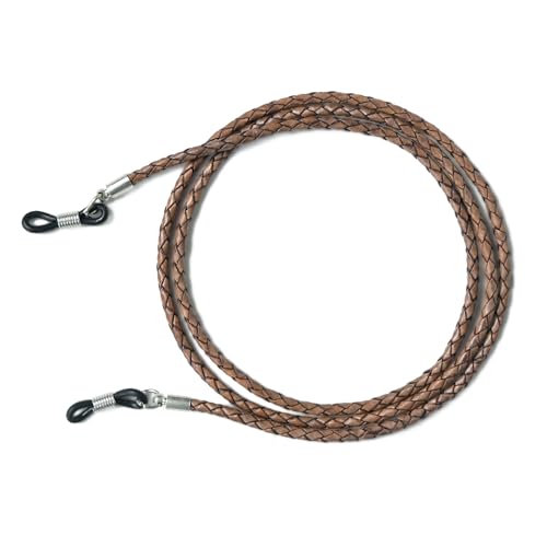 Image of GENIQUE Genuine Leather Glasses Strap, Eyeglass Chain,Eye Glasses holders around Neck, Sunglass Strap for Men