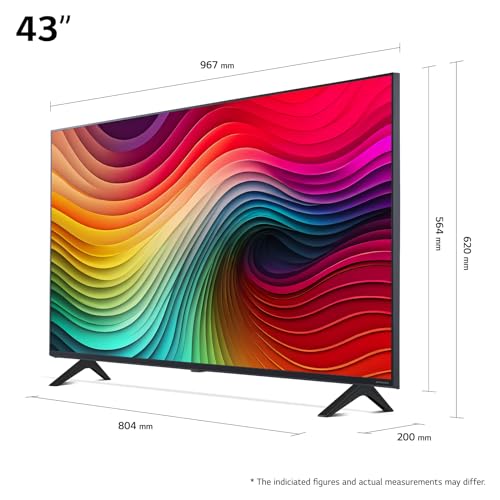 LG 43NANO81T6A TV 43 (109 cm) NanoCell Fernseher (α5 Gen7 4K AI-Prozessor, webOS 24, HDR10, bis zu 60Hz) [Modelljahr 2024]